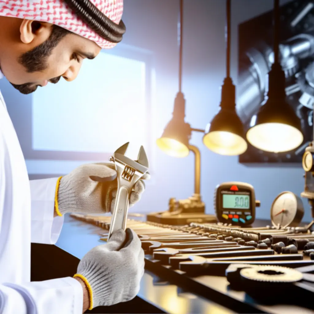 Kontrola jakości elektronarzędzia w warsztatowym dziale testów Toolvexar.